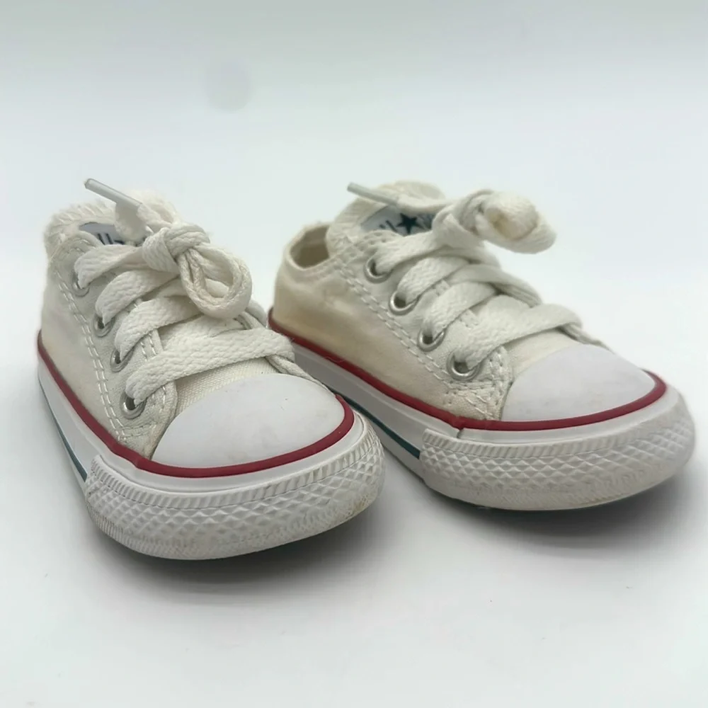 Size 5 Infant Converse CT RAVE OX Chuck Taylor All Star Optical White